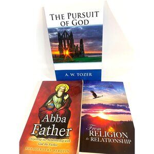Religious Book Trio The Pursuit Of God Abba Father From Religion To Relationship